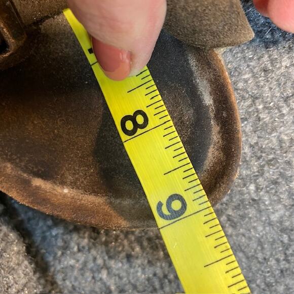 Birkenstock Arizona Suede Sandals Size 34 Brown Comfort Shoes Women 4 Kids 3-3.5 - Picture 5 of 7